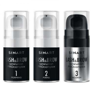 Набор составов Sinart Lash Brow lamination для ламинирования, 3*5 мл