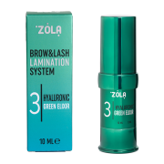 Склад Zola №3 Hyaluronic Green Elixir для ламінування брів та вій (10 мл)