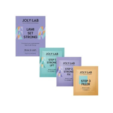 Набір складів Joly:Lab Strong для ламінування вій та брів у саше (3*2 мл)
