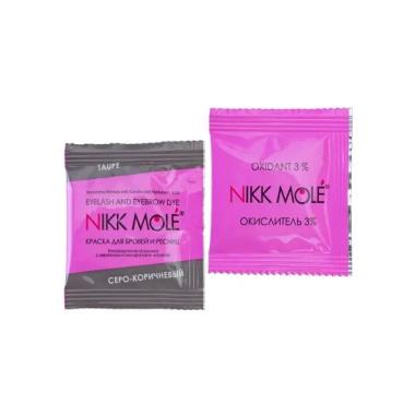 Фарба Nikk Mole + кремовий окислювач 3% у саше, 5 мл