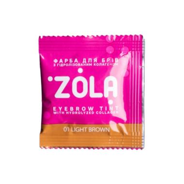 Краска Zola для бровей в саше + окислитель, 2*5 мл
