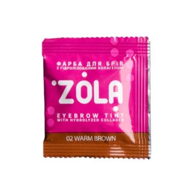 Краска Zola для бровей в саше + окислитель, 2*5 мл