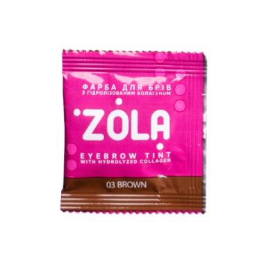 Краска Zola для бровей в саше + окислитель, 2*5 мл