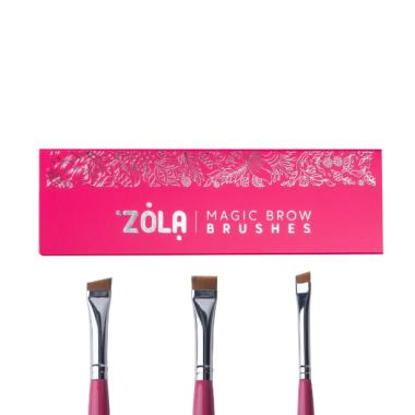 Набор кистей Zola Magic Brow Brushes, 3 шт