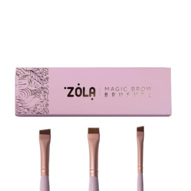 Набор кистей Zola Magic Brow Brushes, 3 шт