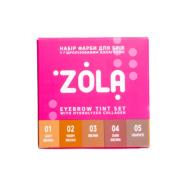 Набор красок Zola для бровей в саше + окислитель 3% (5 мл)