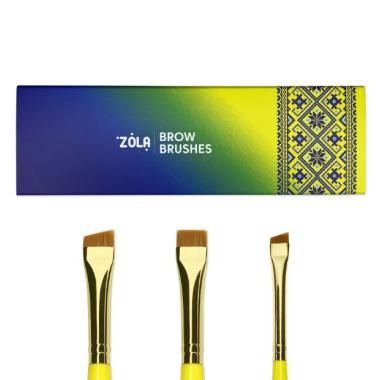 Набор кистей Zola Magic Brow Brushes, 3 шт