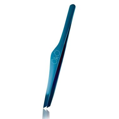 Пинцет OkO Blue Magic Premium скошенный