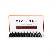 Ресницы Vivienne серии Elite темно-коричневые, одна длина (эко упаковка)