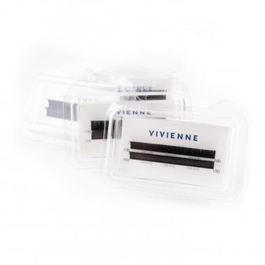 Ресницы Vivienne серии Elite черные, 2 линии
