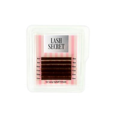 Ресницы Lash Secret коричневые mini