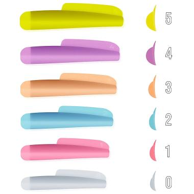 Набір валиків Sinart Silicone Curlers силіконових, 6 пар