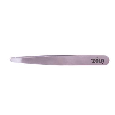Пинцет Zola Silver скошенный
