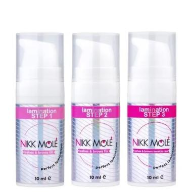 Набор составов Nikk Mole Perfect lamination для ламинирования, 3*10 мл