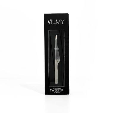 Пинцет Vilmy SW скошенный фигурный