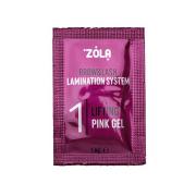 Склад Zola №1 Lifting Pink Gel для ламінування брів та вій у саше (1 мл)